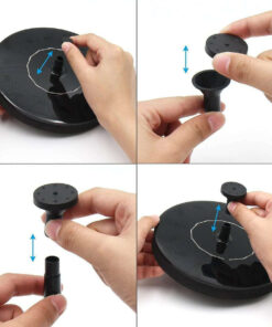 Ηλιακό Αυτόνομο Φωτοβολταϊκό Διακοσμητικό Σιντριβάνι με Μέγιστο Ύψος Νερού 30-60cm – 4 Διαφορετικά Μπέκ Ψεκασμού Αδιάβροχο IP68 Φ16 x Υ7.5cm GloboStar® – 71530GS