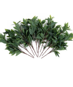 GloboStar® Artificial Garden LAURUS NOBILIS BRANCH 20225 10 x Τεχνητά Διακοσμητικά Κλαδία Δάφνης Π45 x Υ60cm