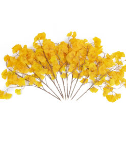 GloboStar® Artificial Garden GINKGO BRANCH 20229 10 x Τεχνητά Διακοσμητικά Κλαδία Γκίγκο Π50 x Υ65cm
