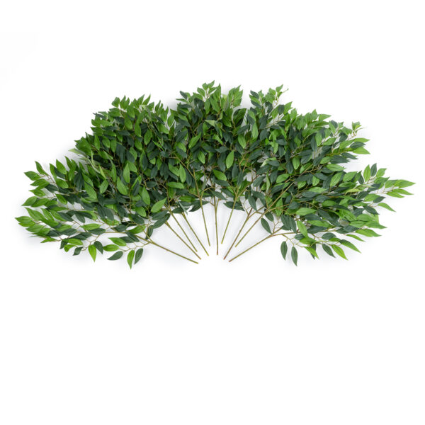 GloboStar® Artificial Garden LAUREL BRANCH 20231 10 x Τεχνητά Διακοσμητικά Κλαδία Δάφνης Π50 x Υ65cm