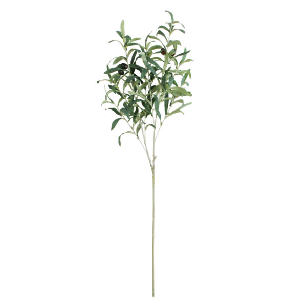 GloboStar® Artificial Garden OLIVE TREE BRANCH 20233 Τεχνητό Διακοσμητικό Κλαδί Ελιάς Π30 x Υ95cm