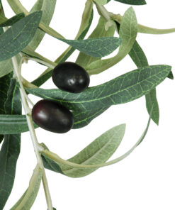 GloboStar® Artificial Garden OLIVE TREE BRANCH 20233 Τεχνητό Διακοσμητικό Κλαδί Ελιάς Π30 x Υ95cm