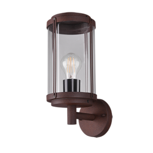 Φωτιστικό Τοίχου Trio Lighting   E27 Σκουριά Αλουμίνιο   IP44 202360124