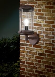 Φωτιστικό Τοίχου Trio Lighting E27 Σκουριά Αλουμίνιο IP44 202360124