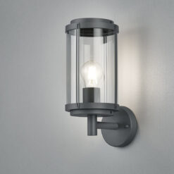 Φωτιστικό Τοίχου Trio Lighting E27 Ανθρακί Αλουμίνιο IP44 202360142