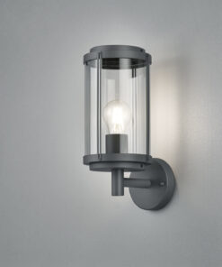 Φωτιστικό Τοίχου Trio Lighting E27 Ανθρακί Αλουμίνιο IP44 202360142