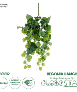 GloboStar® Artificial Garden BEGONIA HANGING 20239 Τεχνητό Διακοσμητικό Κρεμαστό Φυτό Βεγονία Υ60cm