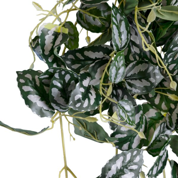GloboStar® Artificial Garden SATIN POTHOS HANGING 20242 Τεχνητό Διακοσμητικό Κρεμαστό Φυτό Ασημένια Άμπελός – Πόθος Υ120cm