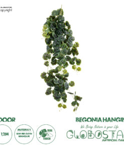 GloboStar® Artificial Garden BEGONIA HANGING 20245 Τεχνητό Διακοσμητικό Κρεμαστό Φυτό Βεγονία Υ120cm