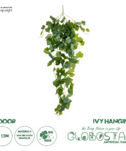 GloboStar® Artificial Garden IVY HANGING 20248 Τεχνητό Διακοσμητικό Κρεμαστό Φυτό Κισσός Υ120cm