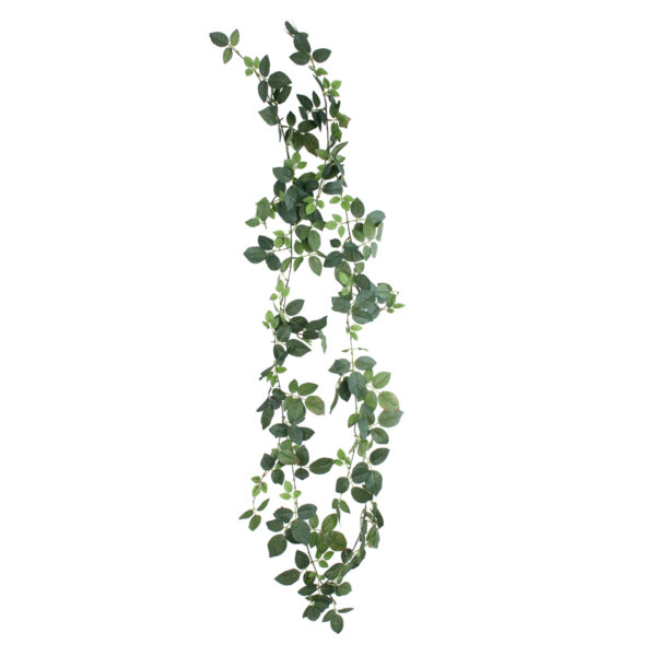 GloboStar® Artificial Garden ROSE IVY HANGING BRANCH 20249 Τεχνητό Διακοσμητικό Κρεμαστό Φυτό Ρίζα - Κισσός Υ130cm