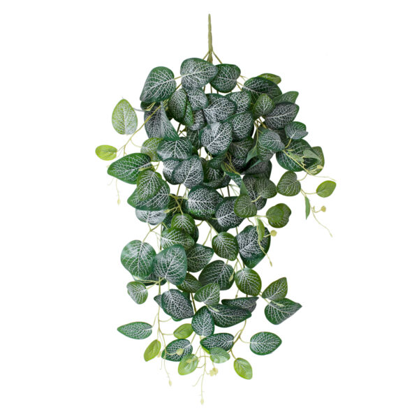 GloboStar® Artificial Garden NERVE HANGING BRANCH 20250 Τεχνητό Διακοσμητικό Κρεμαστό Φυτό Φιτόνια Άμπελος Υ65cm