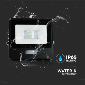LED Προβολέας με Ανιχνευτή Κίνησης 10W V-TAC PRO Samsung Chip 100° 735lm Μαύρος IP65 Θερμό 3000K – 20256