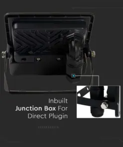 LED Προβολέας με Ανιχνευτή Κίνησης 10W V-TAC PRO Samsung Chip 100° 735lm Μαύρος IP65 Θερμό 3000K – 20256