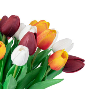 GloboStar® Artificial Garden TULIP BOUQUET 20256 Τεχνητό Διακοσμητικό Μπουκέτο με Τουλίπες Υ42cm