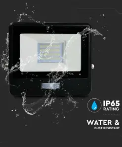 LED Προβολέας με Ανιχνευτή Κίνησης 20W V-TAC PRO Samsung Chip 100° 1510lm Μαύρος IP65 Θερμό 3000K – 20259