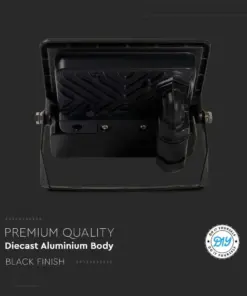 LED Προβολέας με Ανιχνευτή Κίνησης 20W V-TAC PRO Samsung Chip 100° 1510lm Μαύρος IP65 Θερμό 3000K – 20259