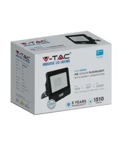 LED Προβολέας με Ανιχνευτή Κίνησης 20W V-TAC PRO Samsung Chip 100° 1510lm Μαύρος IP65 Θερμό 3000K – 20259