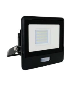 Wi-Fi Smart LED Προβολέας 10W με Ανιχνευτή Κίνησης V-TAC Μαύρος RGB+W Dimmable CCT IP65 – 3027