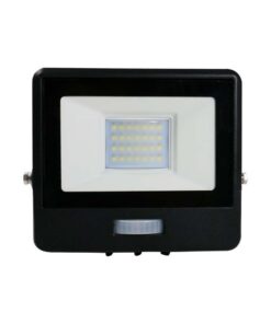 Wi-Fi Smart LED Προβολέας 10W με Ανιχνευτή Κίνησης V-TAC Μαύρος RGB+W Dimmable CCT IP65 – 3027