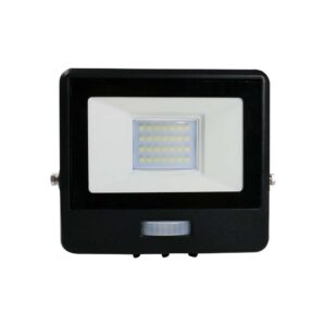 Wi-Fi Smart LED Προβολέας 10W με Ανιχνευτή Κίνησης V-TAC Μαύρος RGB+W Dimmable CCT IP65 – 3027