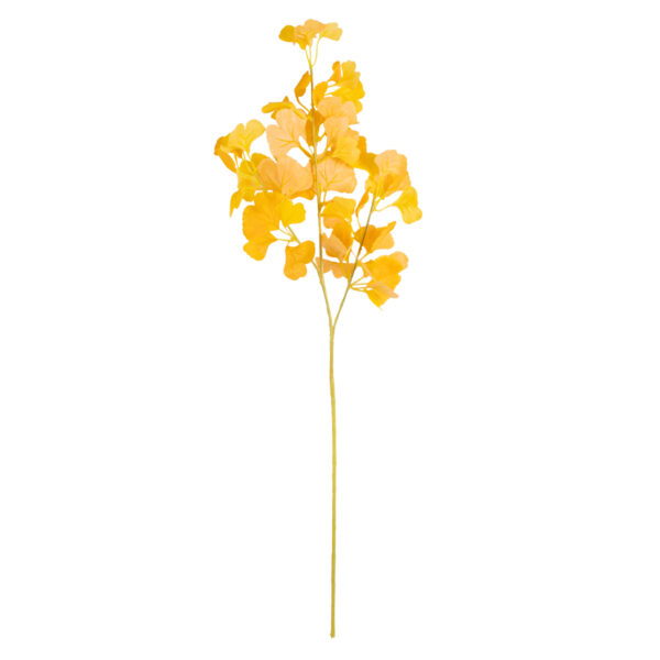 GloboStar® Artificial Garden GINKGO BRANCH 20260 Τεχνητό Διακοσμητικό Κλαδί Γκίγκο Π22 x Υ80cm