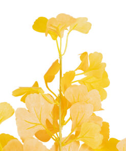 GloboStar® Artificial Garden GINKGO BRANCH 20260 Τεχνητό Διακοσμητικό Κλαδί Γκίγκο Π22 x Υ80cm