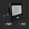 LED Προβολέας με Ανιχνευτή Κίνησης 30W V-TAC PRO Samsung Chip 100° 2340lm Μαύρος IP65 Θερμό 3000K – 20262