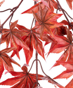 GloboStar® Artificial Garden MAPLE BRANCH 20263 Τεχνητό Διακοσμητικό Κλαδί Σφένδαμου Π25 x Υ90cm