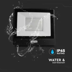 LED Προβολέας με Ανιχνευτή Κίνησης 50W V-TAC PRO Samsung Chip 100° 4000lm Μαύρος IP65 Θερμό 3000K – 20265