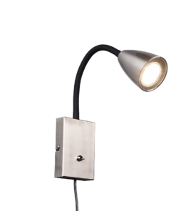 Φωτιστικό Τοίχου Trio Lighting WANDA 1x GU10 Νίκελ Ματ Μεταλλικό – 202670107