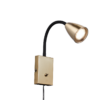 Φωτιστικό Τοίχου Trio Lighting WANDA  1x GU10 Ορείχαλκος Ματ Μεταλλικό   – 202670108