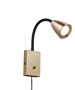 Φωτιστικό Τοίχου Trio Lighting WANDA 1x GU10 Ορείχαλκος Ματ Μεταλλικό – 202670108