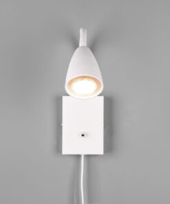 Φωτιστικό Τοίχου Trio Lighting WANDA 1x GU10 Λευκό Ματ Μεταλλικό – 202670131