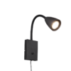 Φωτιστικό Τοίχου Trio Lighting WANDA  1x GU10 Μαύρο Ματ Μεταλλικό   – 202670132