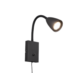 Φωτιστικό Τοίχου Trio Lighting WANDA 1x GU10 Μαύρο Ματ Μεταλλικό – 202670132