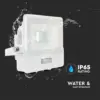 LED Προβολέας με Ανιχνευτή Κίνησης 10W V-TAC PRO Samsung Chip 100° 735lm Λευκός IP65 Θερμό 3000K – 20268