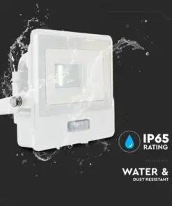 LED Προβολέας με Ανιχνευτή Κίνησης 10W V-TAC PRO Samsung Chip 100° 735lm Λευκός IP65 Θερμό 3000K – 20268