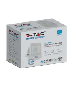 LED Προβολέας με Ανιχνευτή Κίνησης 10W V-TAC PRO Samsung Chip 100° 735lm Λευκός IP65 Θερμό 3000K – 20268