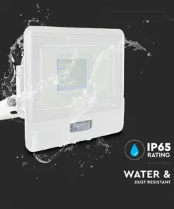 LED Προβολέας με Ανιχνευτή Κίνησης 20W V-TAC PRO Samsung Chip 100° 1510lm Λευκός IP65 Θερμό 3000K – 20271