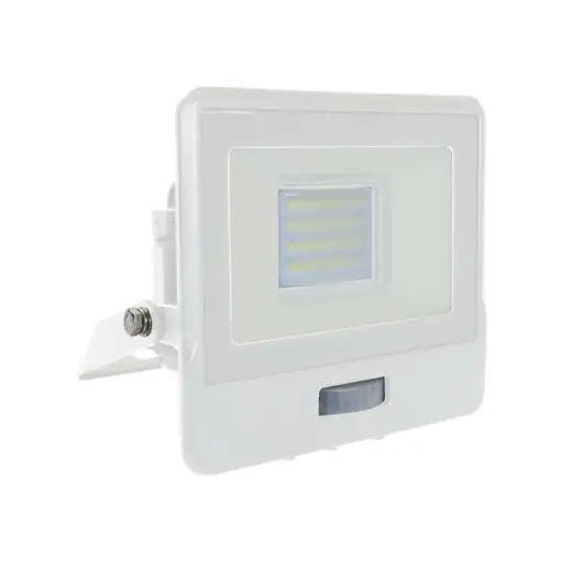 LED Προβολέας με Ανιχνευτή Κίνησης 20W V-TAC PRO Samsung Chip 100° 1510lm Λευκός IP65 Θερμό 3000K – 20271