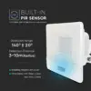 LED Προβολέας με Ανιχνευτή Κίνησης 30W V-TAC PRO Samsung Chip 100° 2340lm Λευκός IP65 Θερμό 3000K – 20274