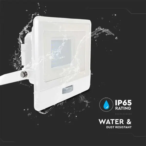 LED Προβολέας με Ανιχνευτή Κίνησης 30W V-TAC PRO Samsung Chip 100° 2340lm Λευκός IP65 Θερμό 3000K – 20274