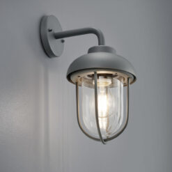 Φωτιστικό Τοίχου Trio Lighting E27 Ανθρακί Αλουμίνιο IP44 202760142