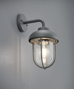 Φωτιστικό Τοίχου Trio Lighting E27 Ανθρακί Αλουμίνιο IP44 202760142