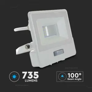 LED Προβολέας με Ανιχνευτή Κίνησης 10W V-TAC PRO Samsung Chip 100° 735lm Λευκός IP65 Φυσικό 4000K – 20293