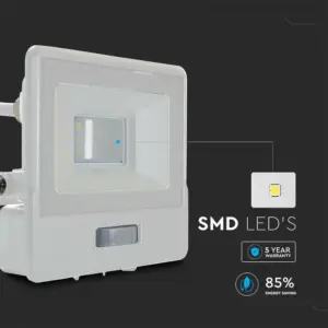 LED Προβολέας με Ανιχνευτή Κίνησης 10W V-TAC PRO Samsung Chip 100° 735lm Λευκός IP65 Φυσικό 4000K – 20293