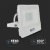 LED Προβολέας με Ανιχνευτή Κίνησης 1m Καλώδιο 20W V-TAC PRO Samsung Chip 100° 1510lm Λευκός IP65 Θερμό 3000K – 20295
