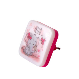 GloboStar® KIDDO 202-0001 Παιδικό Φωτιστικό Νυκτός LED 1W 95lm 360° AC220-240V IP20 Ψυχρό Λευκό 6000K – M5.5 x Π5.5 x Υ8cm – 2 Χρόνια Εγγύηση