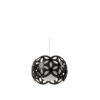 GloboStar® DOMINIC 203-0031 Μοντέρνο Κρεμαστό Φωτιστικό Καπέλο Μονόφωτο 1 x E27 IP20 Μαύρο Πλαστικό – Μ30 x Π30 x Υ70cm